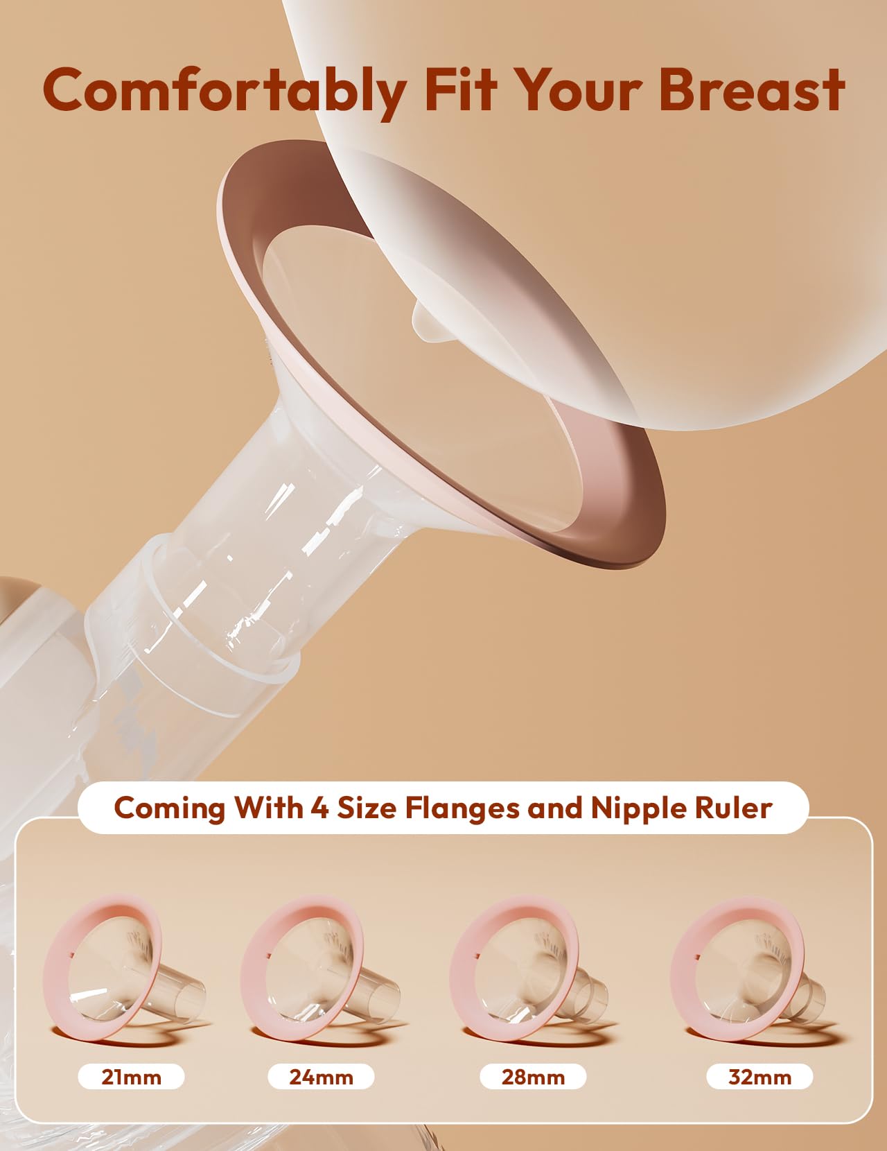 NCVI 8116 includes multiple flange sizes for a comfortable fit.