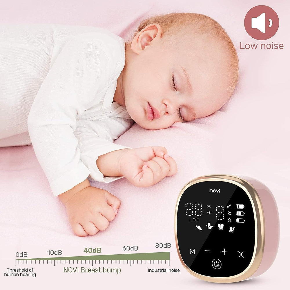 NCVI electric breast pump 8782 is ideal for night use with a compact setup.