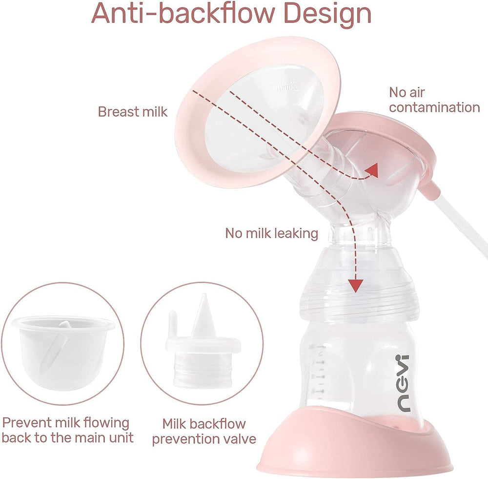 NCVI electric breast pump 8782 operates at about 40 dB for quiet pumping near a sleeping baby.