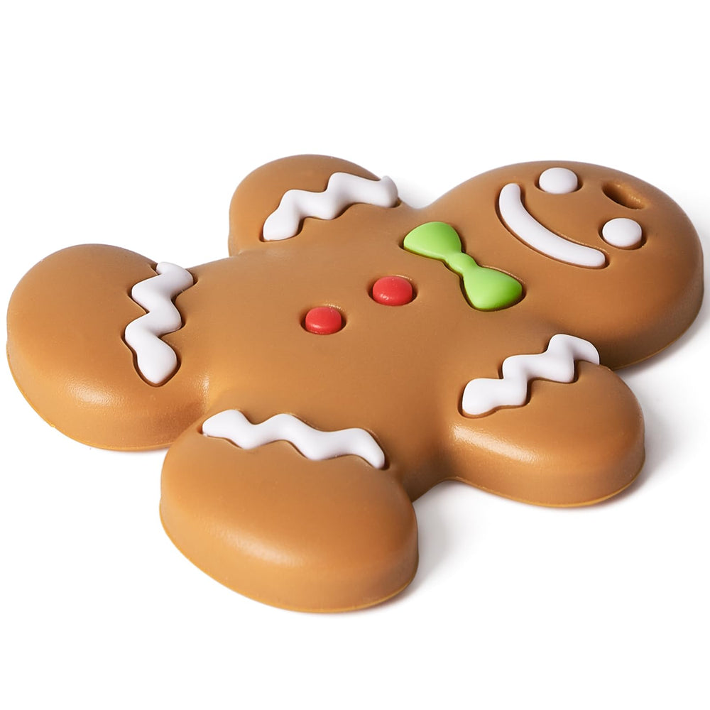 NCVI gingerbread-man teether gift-ready design for holiday season