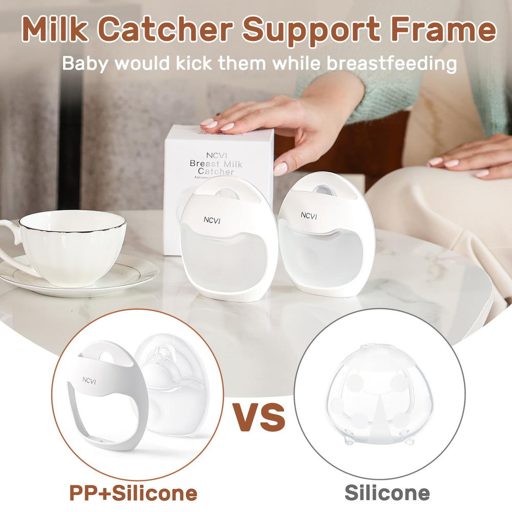 NCVI invisible nursing cups fit in a regular bra for daily wear.
