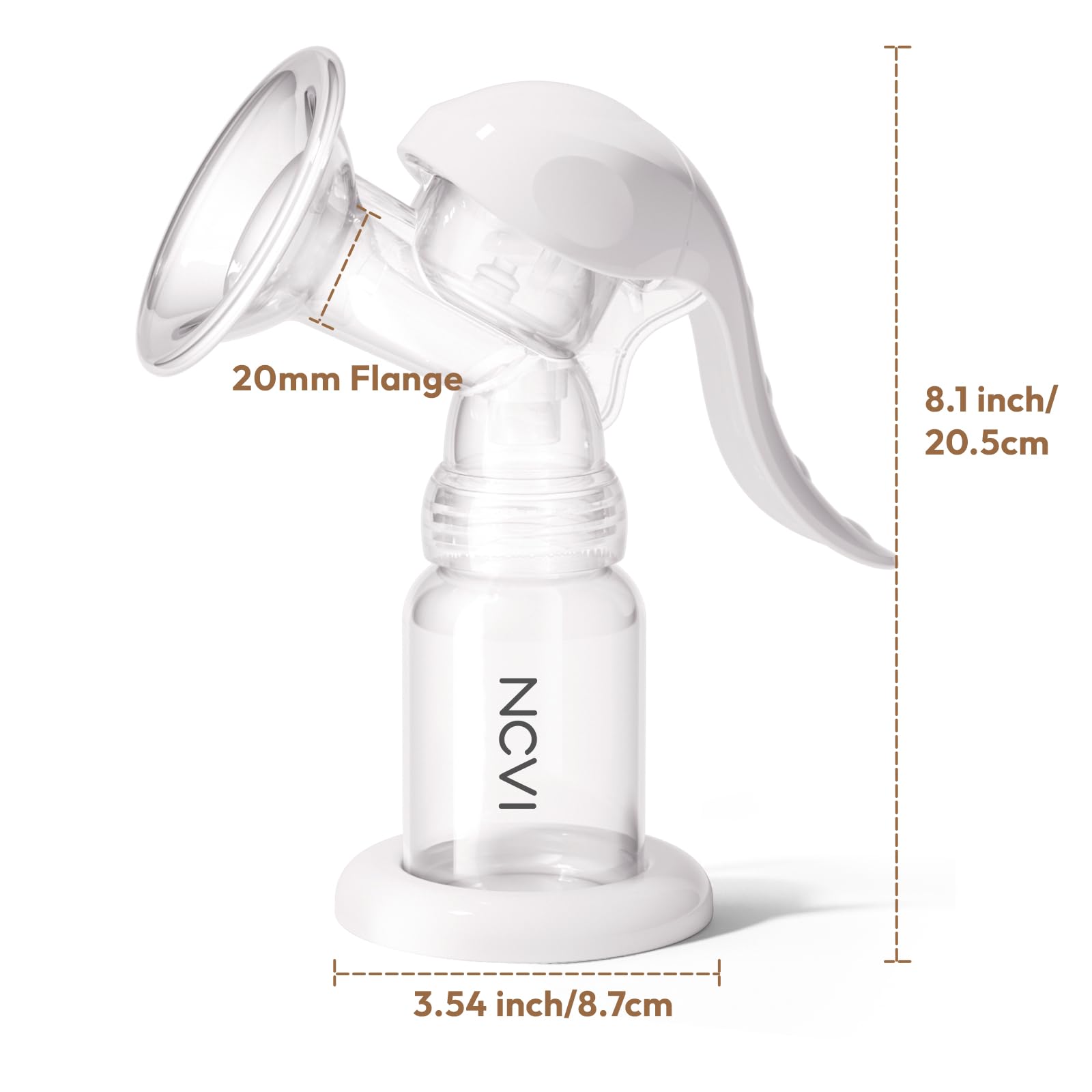NCVI BPA-free silicone pump uses food-grade materials for safety.