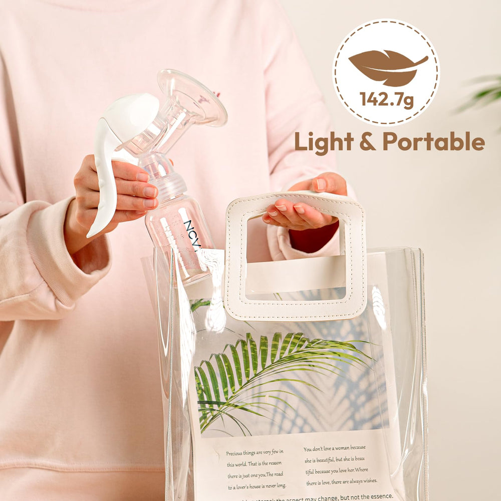 NCVI portable manual pump design fits in your bag for travel.