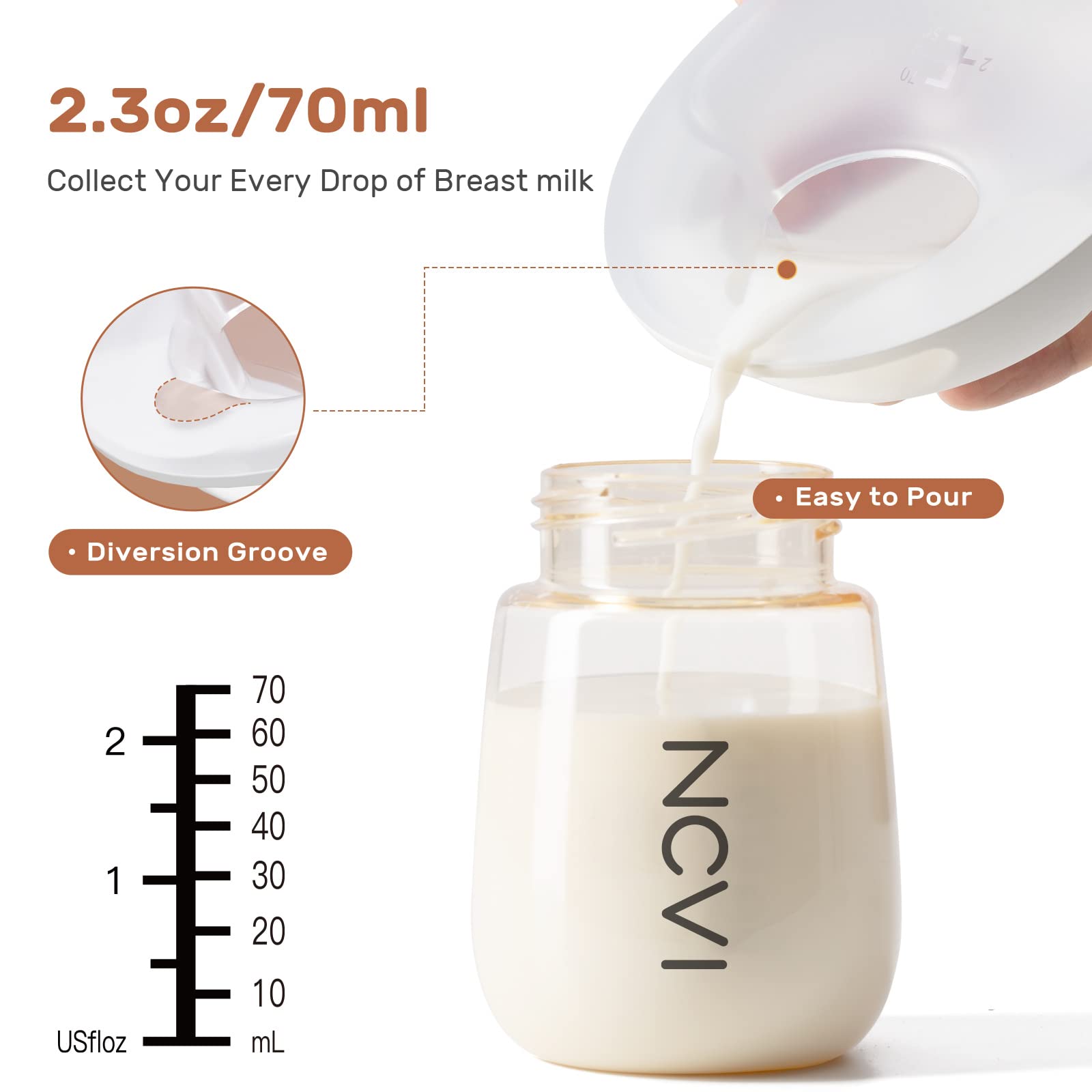 NCVI milk collector air vent enhances airflow and comfort