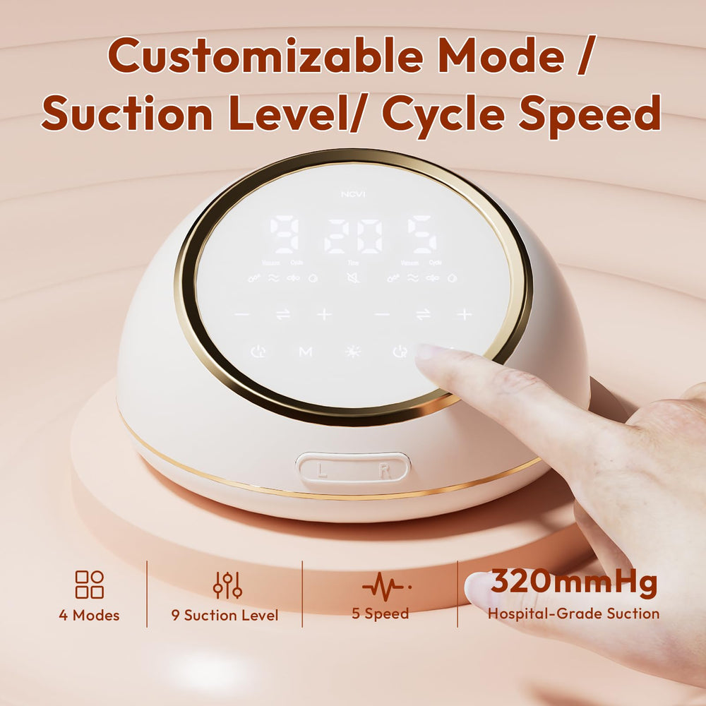 NCVI Night-friendly LED display and soft night light for late-night use