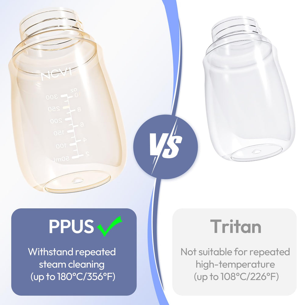 NCVI PPSU Milk Straw Sippy Cup spill-proof design reduces spills during meals