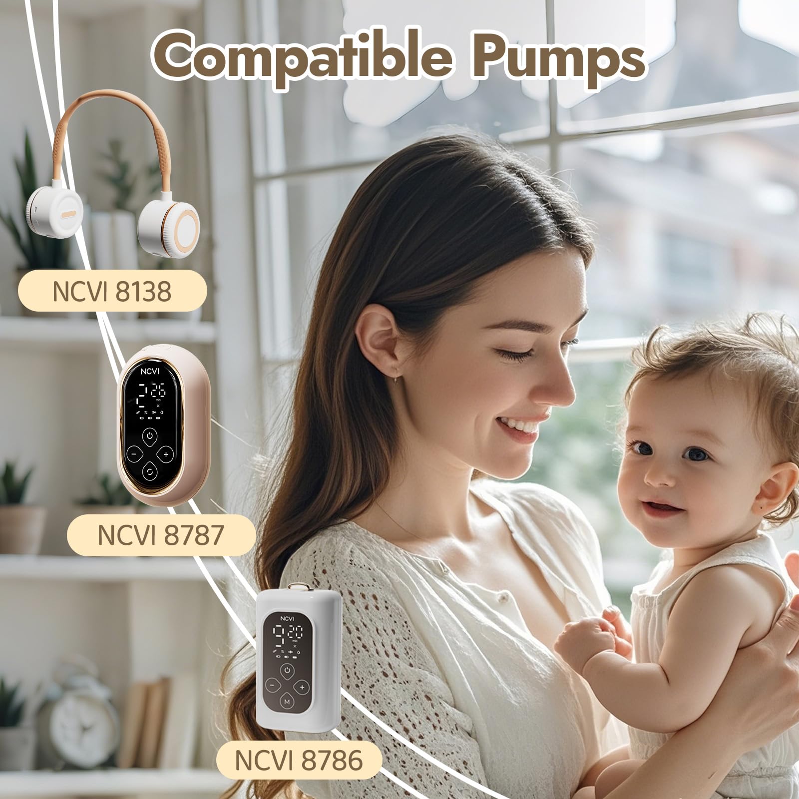 NCVI duckbill valve close-up shows durable silicone design for clean, reliable pumping sessions.