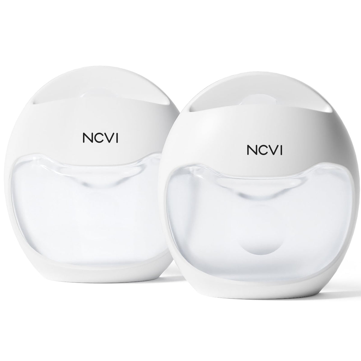 NCVI silicone breast milk collector slim design under clothing for discreet daytime use.