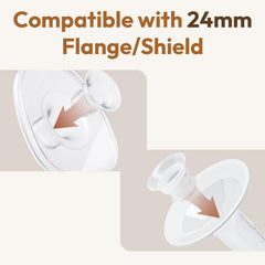 NCVI silicone flange insert 24mm compatibility demonstrates broad model fit