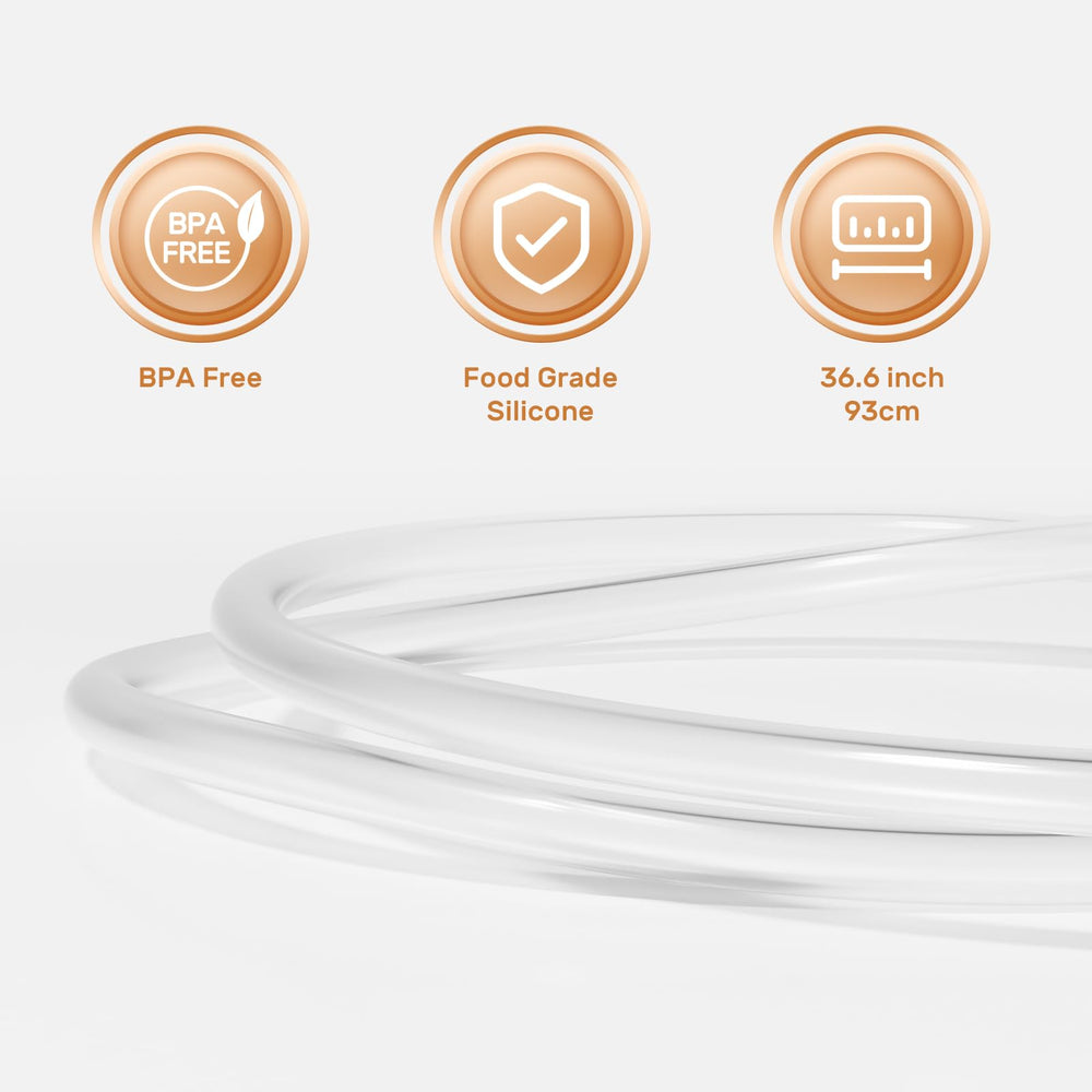 NCVI replacement tubing is easy to clean with water.