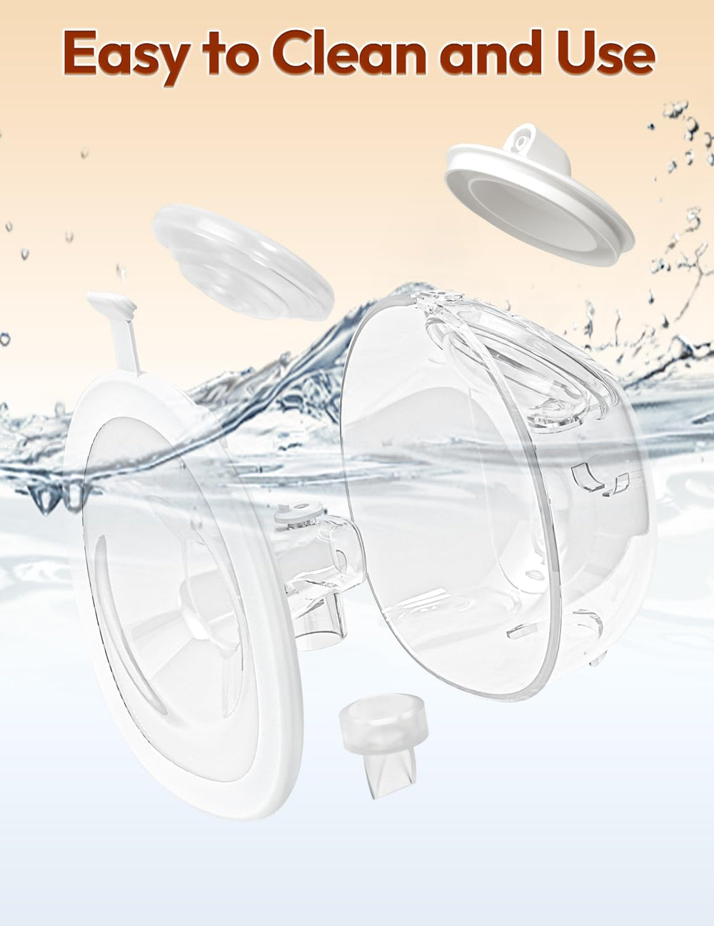 NCVI compact design and two-part milk cups for easy cleaning