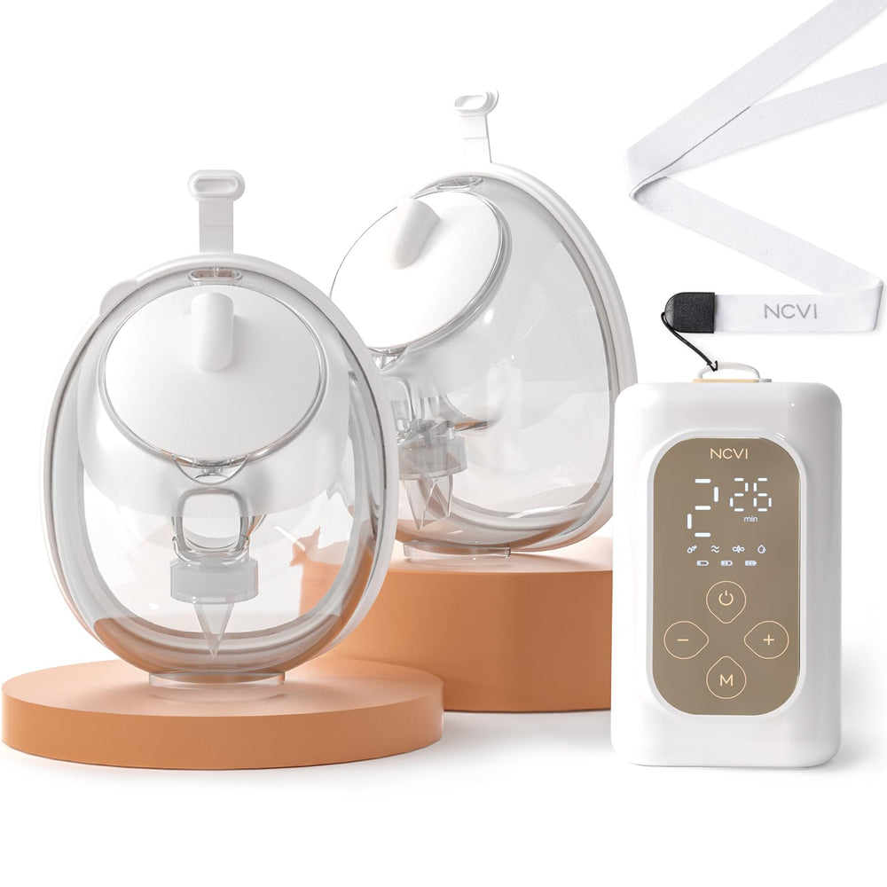 NCVI ultra-light wearable breast pump cups for discreet pumping on the go