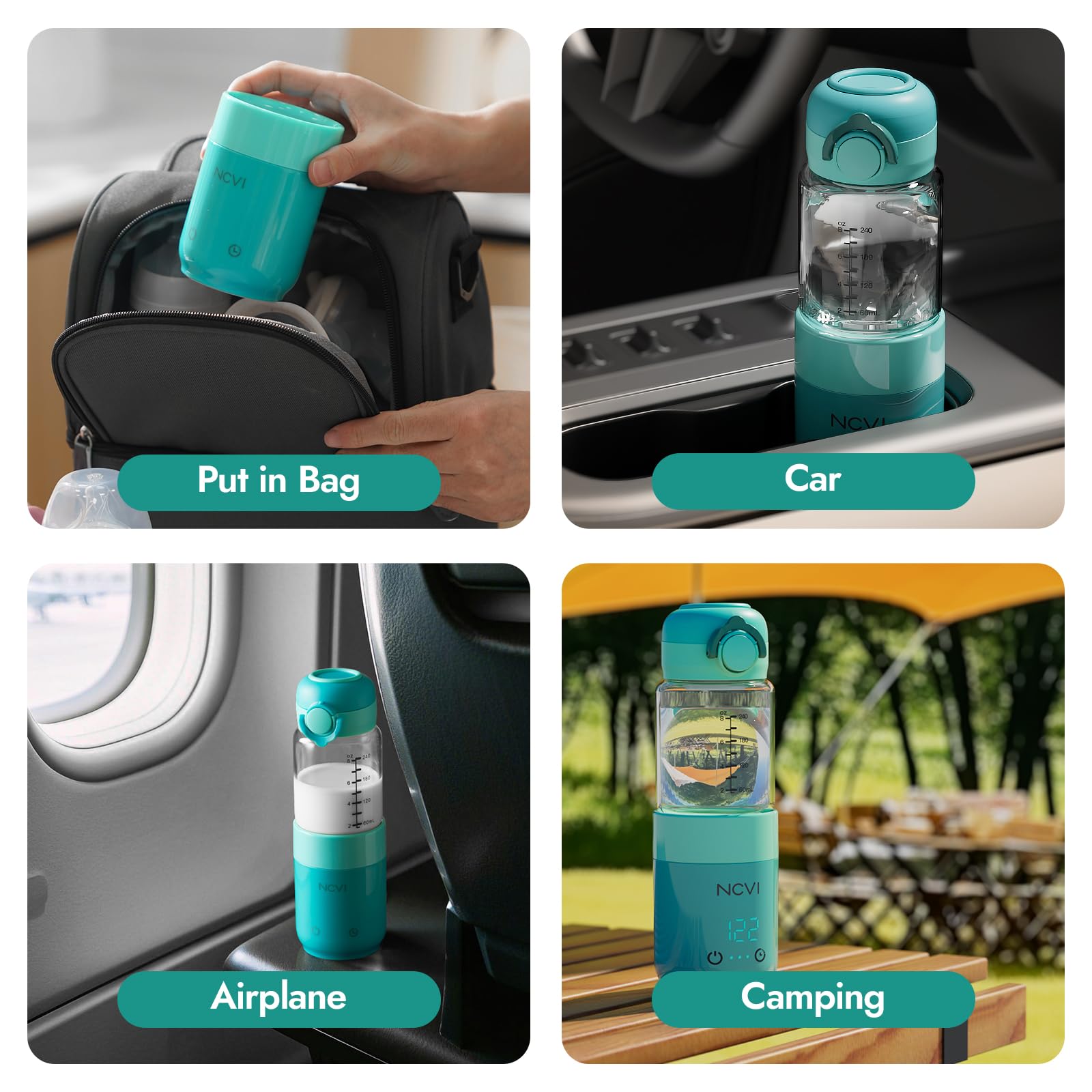 NCVI USB-powered design lets you recharge anywhere during trips