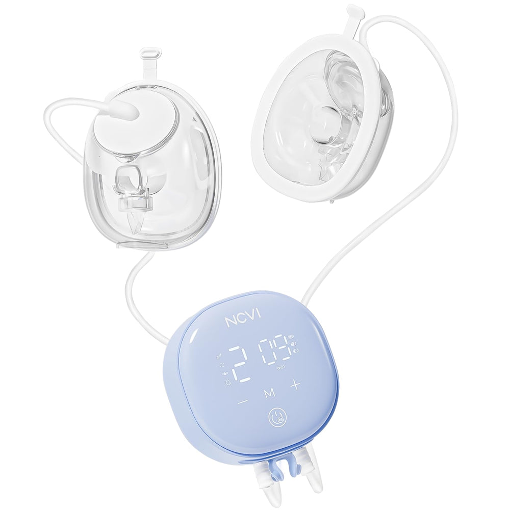 NCVI wearable pump motor buckle for hands-free mobility and discreet pumping.