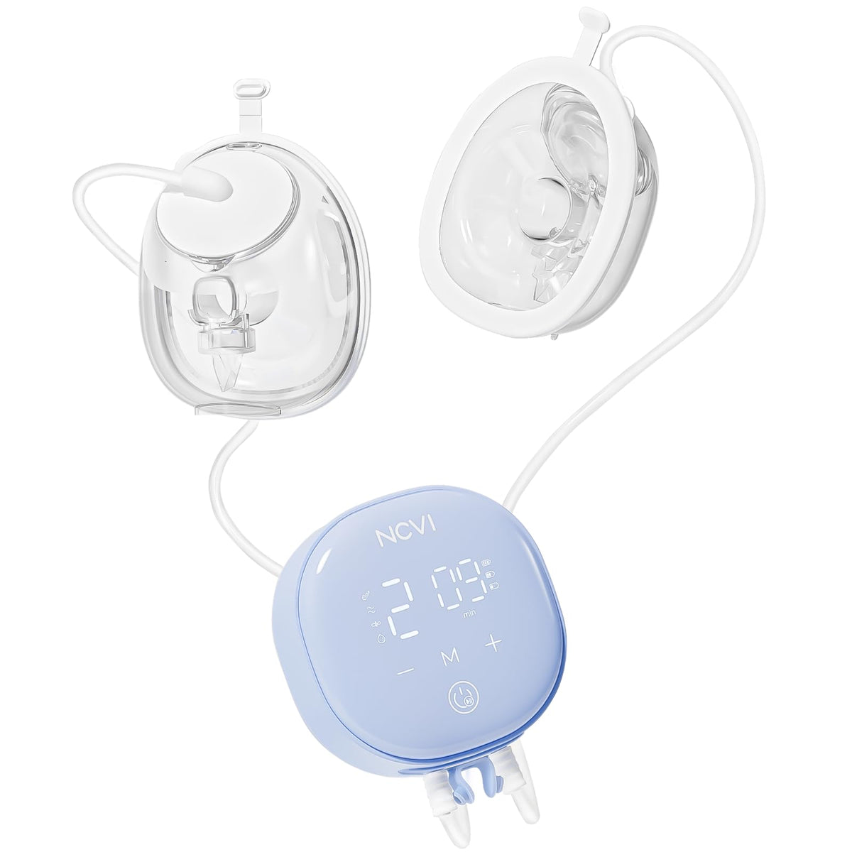 NCVI wearable pump motor buckle for hands-free mobility and discreet pumping.