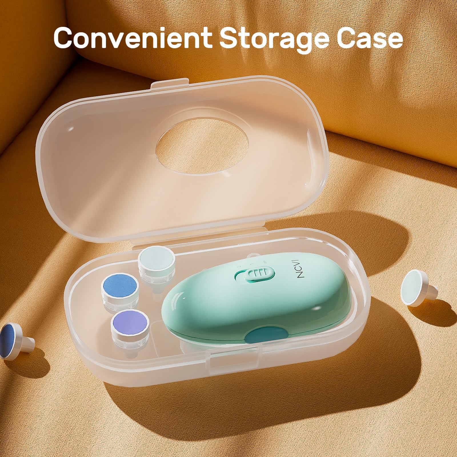 NCVI baby-nail-trimmer-battery-compartment uses one AA battery for portability