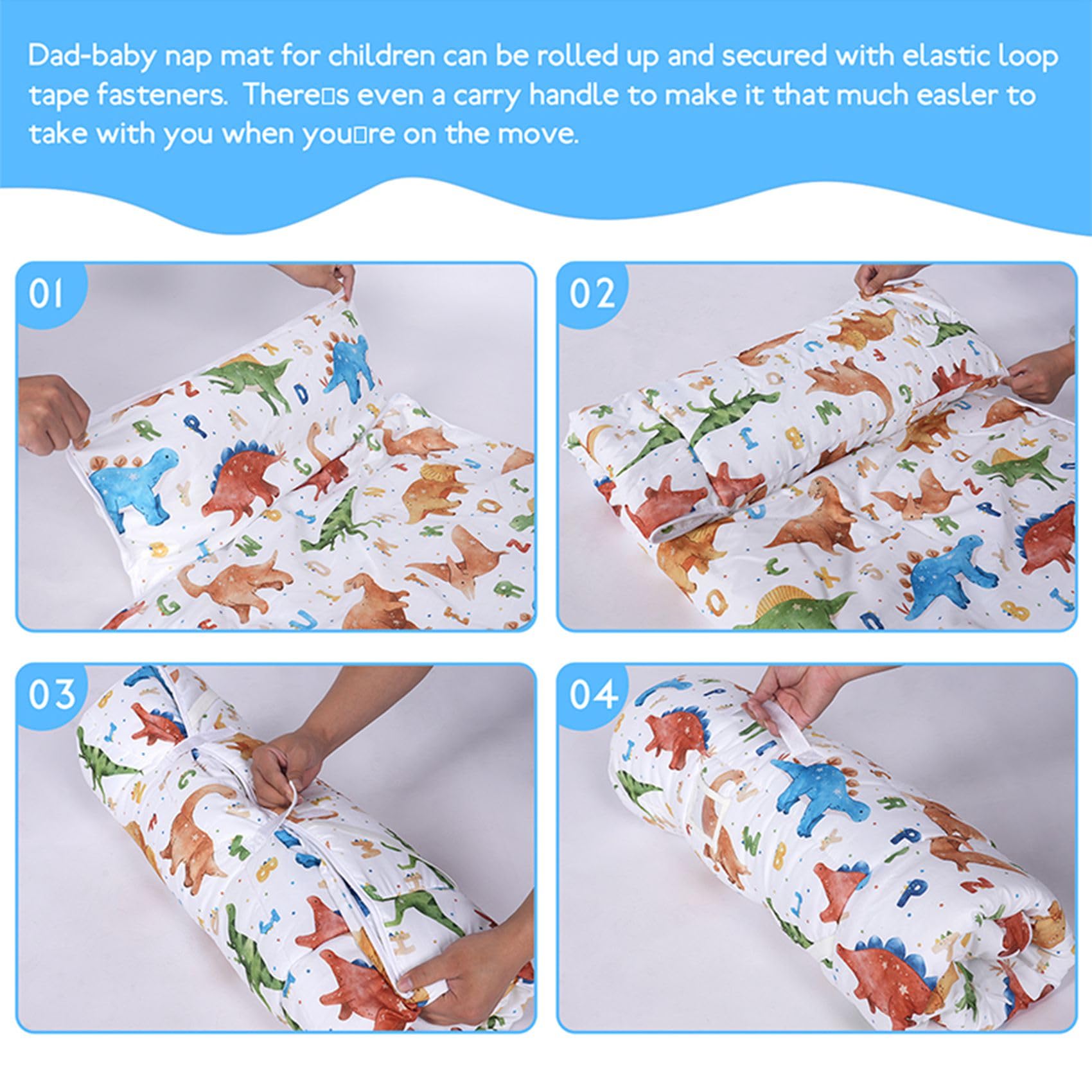 Ndahjahd nap mat elastic-band-design keeps bedding neatly in place