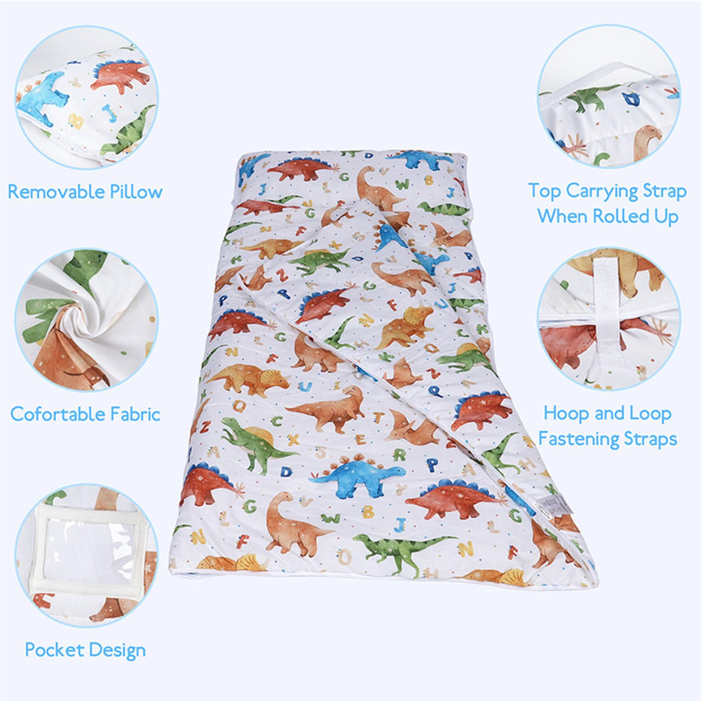 Ndahjahd nap mat pillow removable for flexible daycare sleeping setups