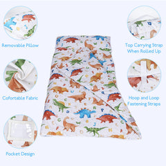 Ndahjahd nap mat pillow removable for flexible daycare sleeping setups