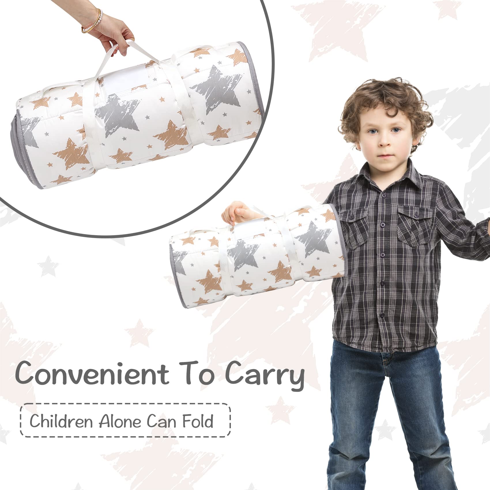 Ndahjahd nap mat soft fleece-minky fabric for breathability