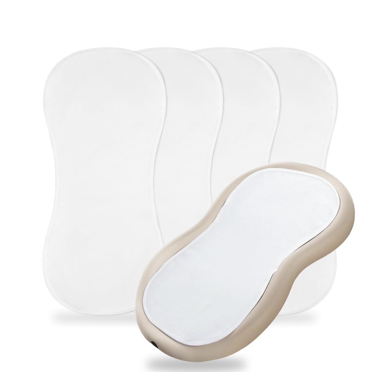 Ndahjahd Thicker 4-Pack liners pack close-up, showing soft fabric for gentle diaper changes