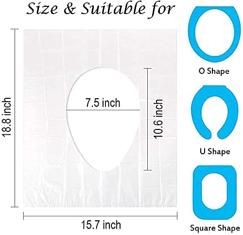 NEAGLORY toilet seat covers waterproof material keeps seats clean during public restroom visits.