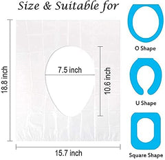 NEAGLORY toilet seat covers waterproof material keeps seats clean during public restroom visits.