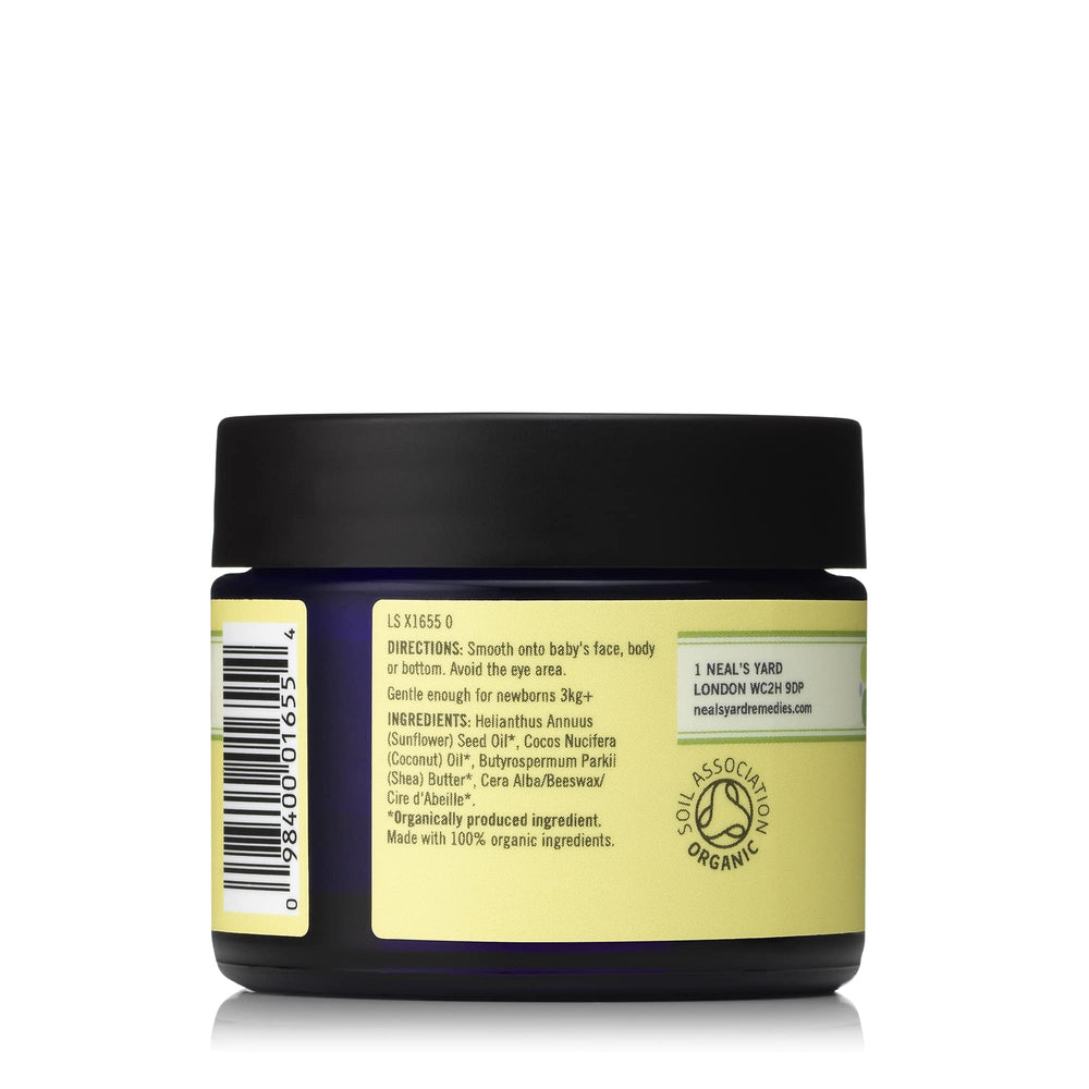 Neal's Yard Remedies Baby Balm shea butter icon with natural ingredients