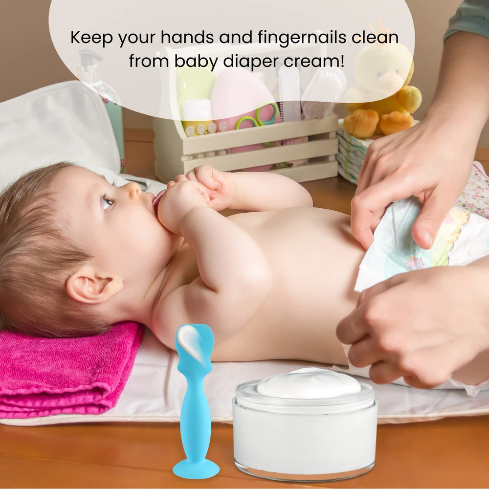 Nearbyme diaper cream brush gray offers comfortable grip for on-the-go use.