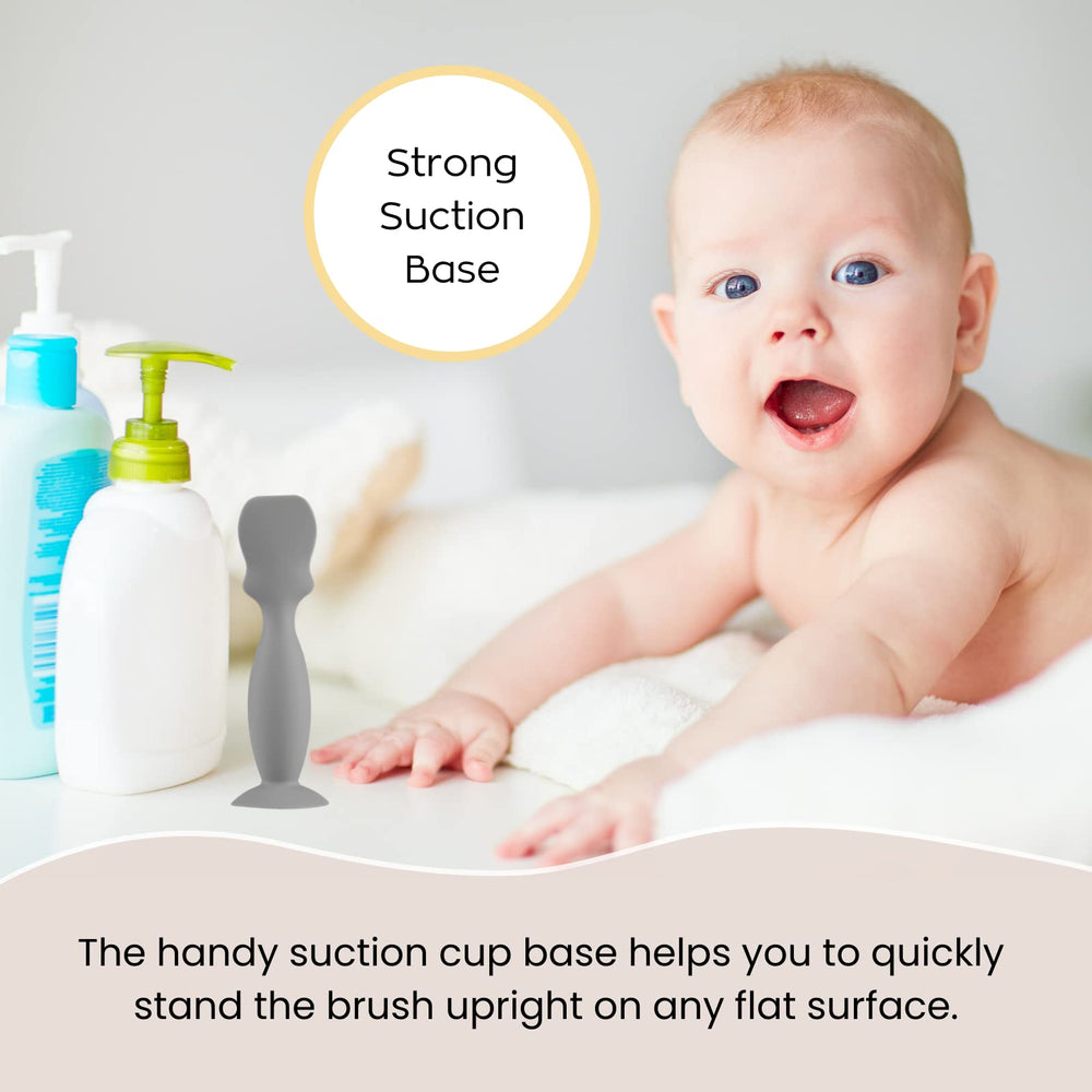 Nearbyme diaper cream brush white fits easily in a diaper bag for travel.