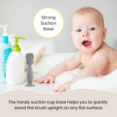 Nearbyme diaper cream brush white fits easily in a diaper bag for travel.