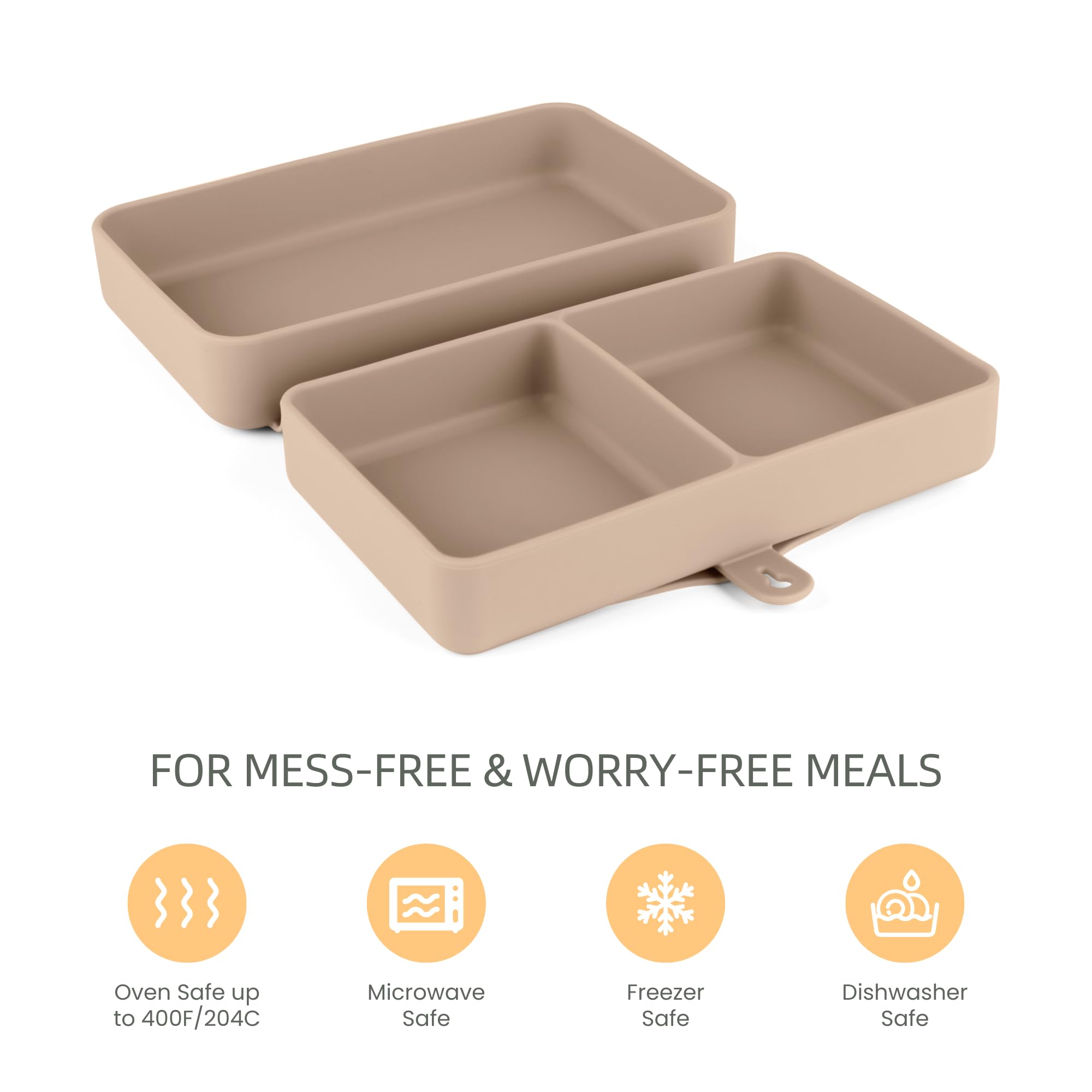 Nearbyme silicone baby plate earthy-design adds calm to mealtime
