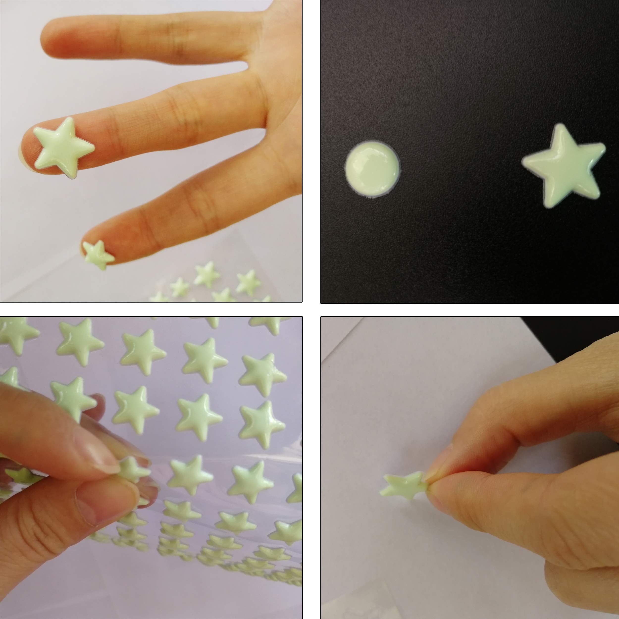 Neasyth green wall stickers in a kid’s room highlight vibrant glow in dark use