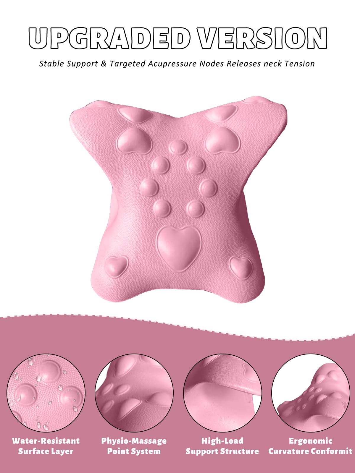 NebulaEdge yoga neck-stretch dots provide gentle neck release