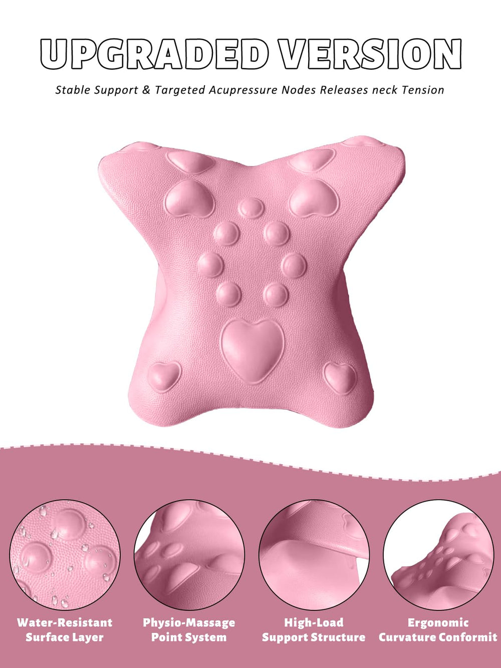 NebulaEdge yoga neck-stretch dots provide gentle neck release