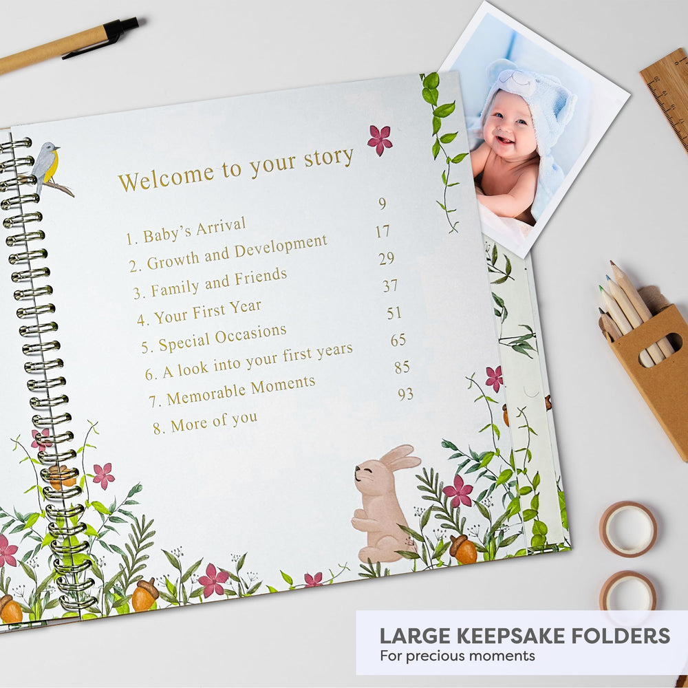 NeBulla Nest baby-memory-book-inside-pages: rich content for milestones and moments.