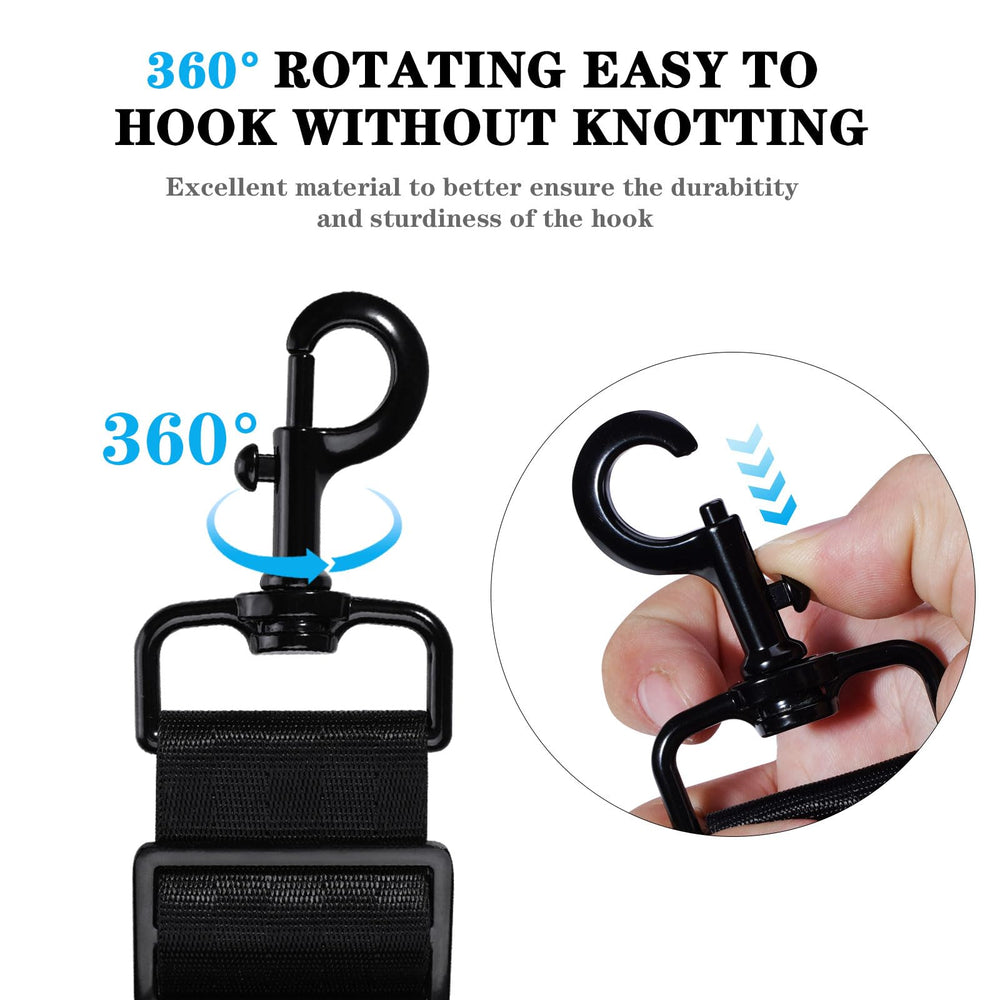 NECANCE metal hook detail features corrosion-resistant zinc alloy for durable use