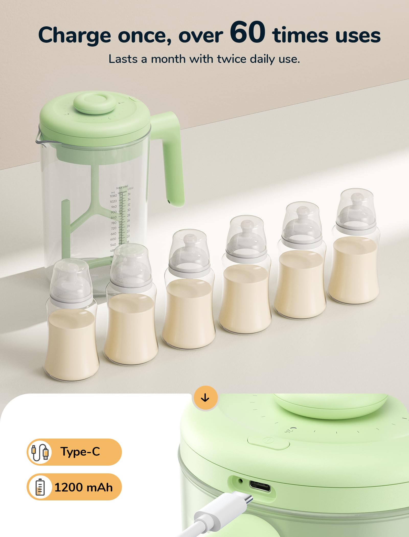 NehNeh Baby 24-hour timer helps track formula prep time.