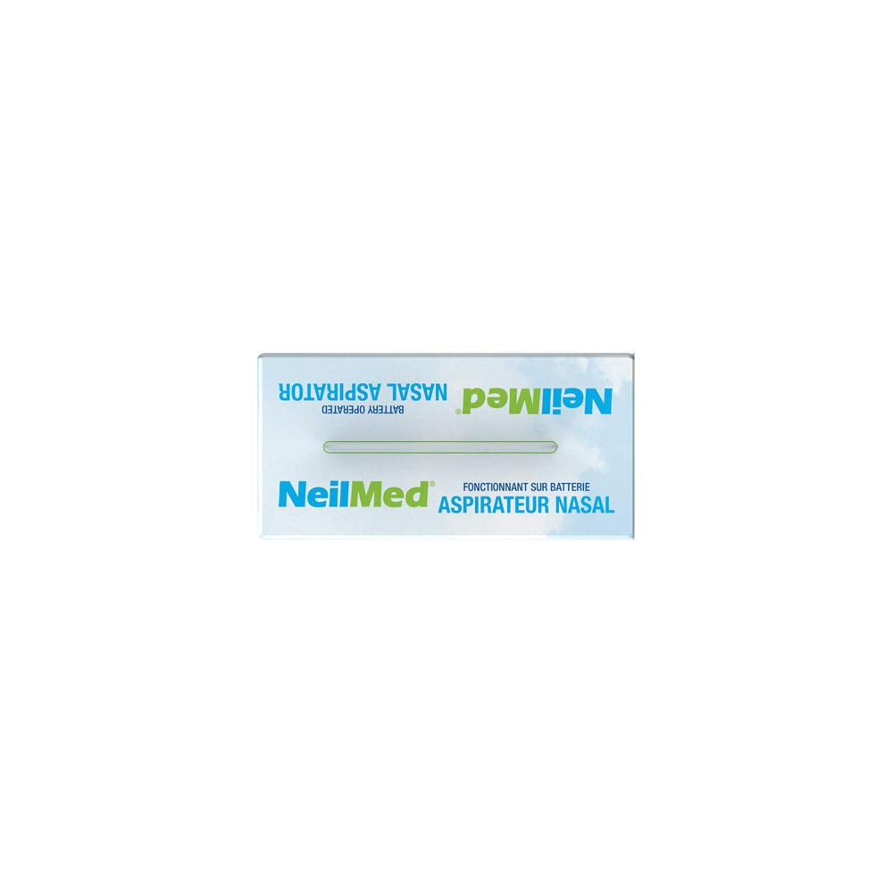 NeilMed Aspirator in-use at bedtime for nasal relief