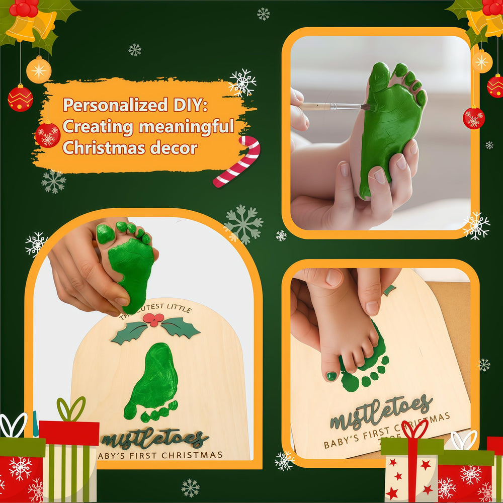 NELXI mistletoes wooden detail adds rustic holiday charm to decor