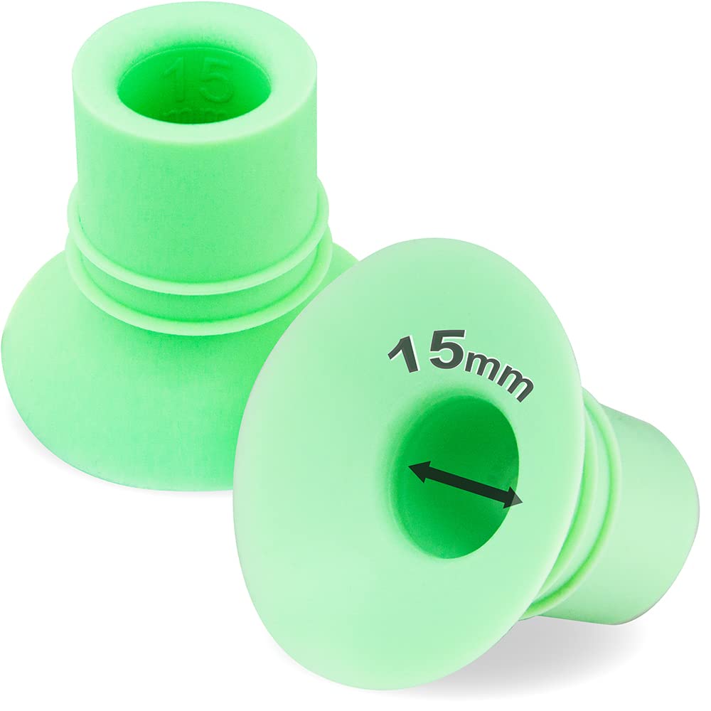 NENESUPPLY 15mm flange insert close-up showing soft silicone for comfort
