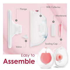24mm silicone flanges from Nenesupply provide gentle, comfortable skin contact.