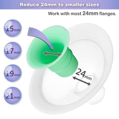 NENESUPPLY 24mm to 21mm reduction illustration shows versatile compatibility across pumps