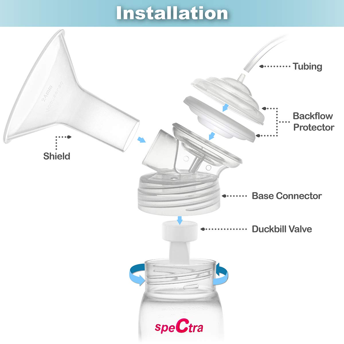 NENESUPPLY backflow connector—secure seal for Spectra pumping sessions.