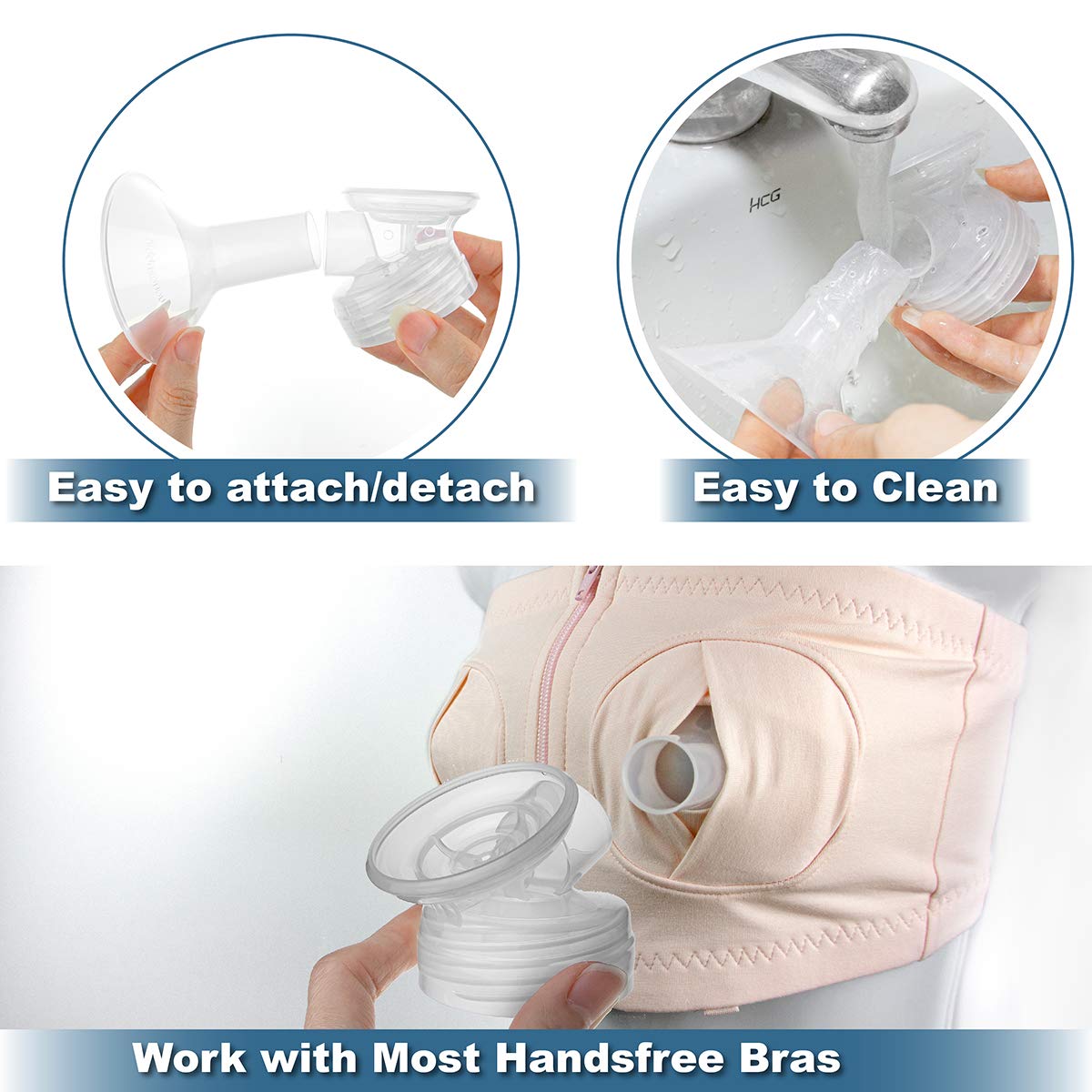 NENESUPPLY detachable flanges—easy to clean after pumping.