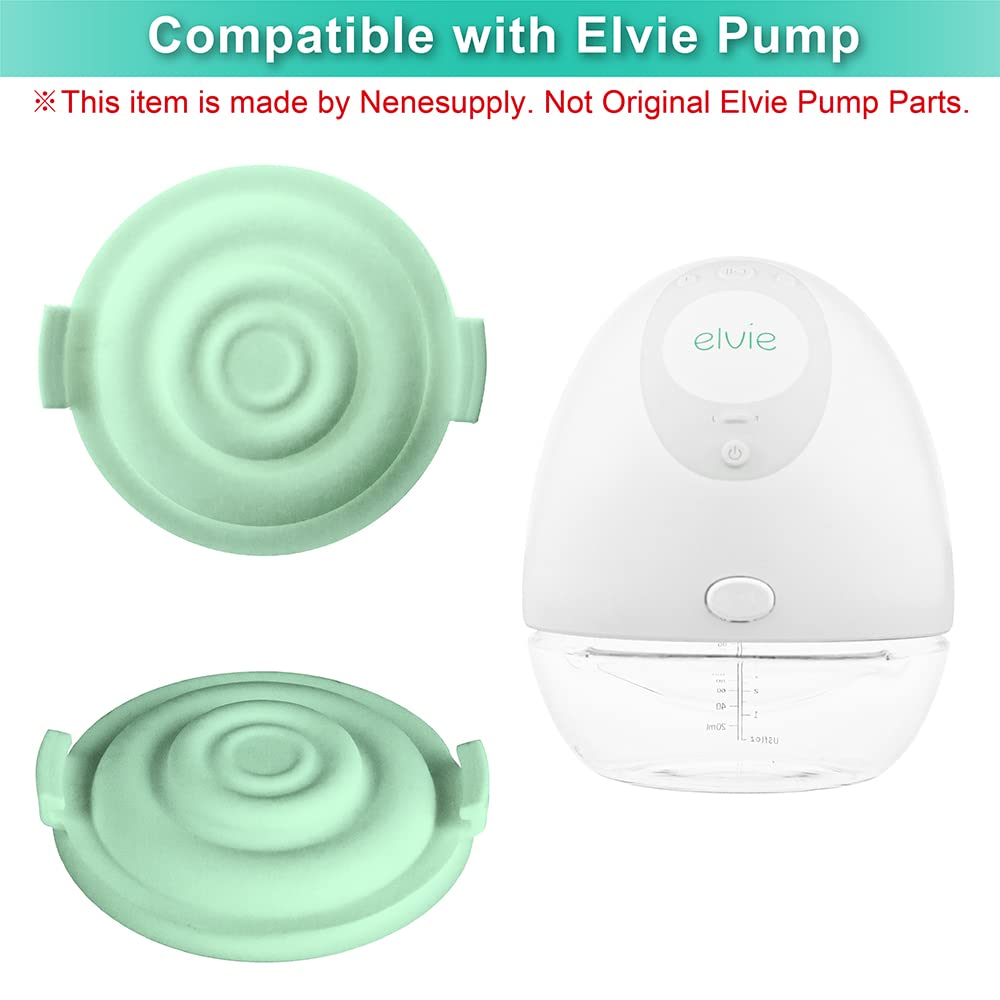 Nenesupply Elvie flange seal closeup showing medical-grade silicone benefit