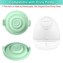 Nenesupply Elvie flange seal closeup showing medical-grade silicone benefit