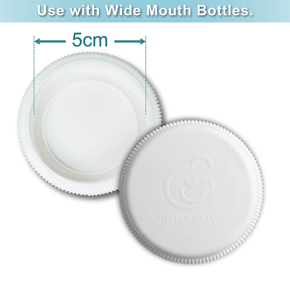 Nenesupply one-piece cap reduces parts to clean for quick bottle upkeep.