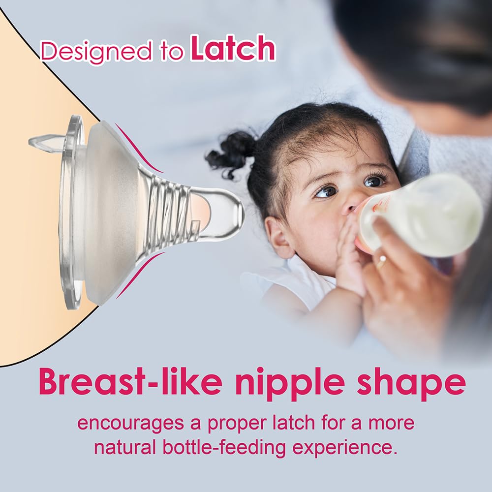 NENESUPPLY Soft silicone texture—skin-like feel comforts baby during feeds.