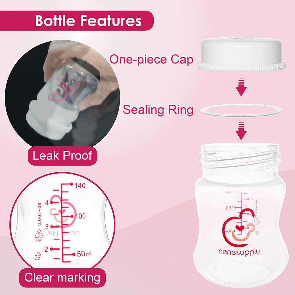 NENESUPPLY wide-mouth bottles plus caps for versatile storage and warming.